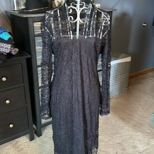 Black lace dress